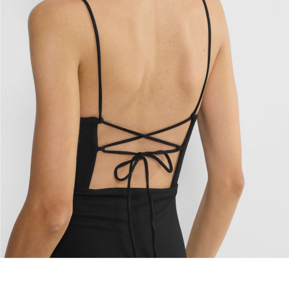 Aritzia Backless Strap Cocktail Dress with Slit Brand New